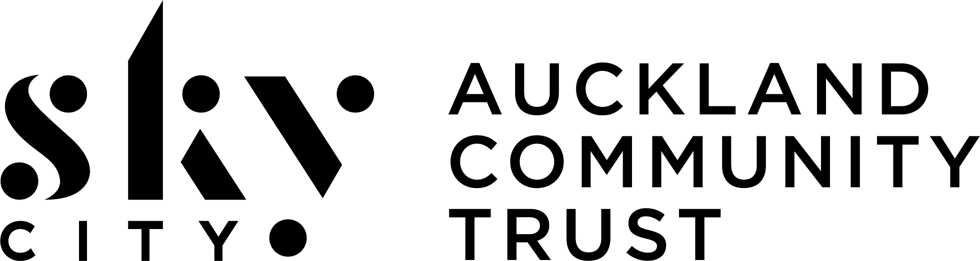 SkyCity AKL Community Trust Logo Horizontal Black CMYK